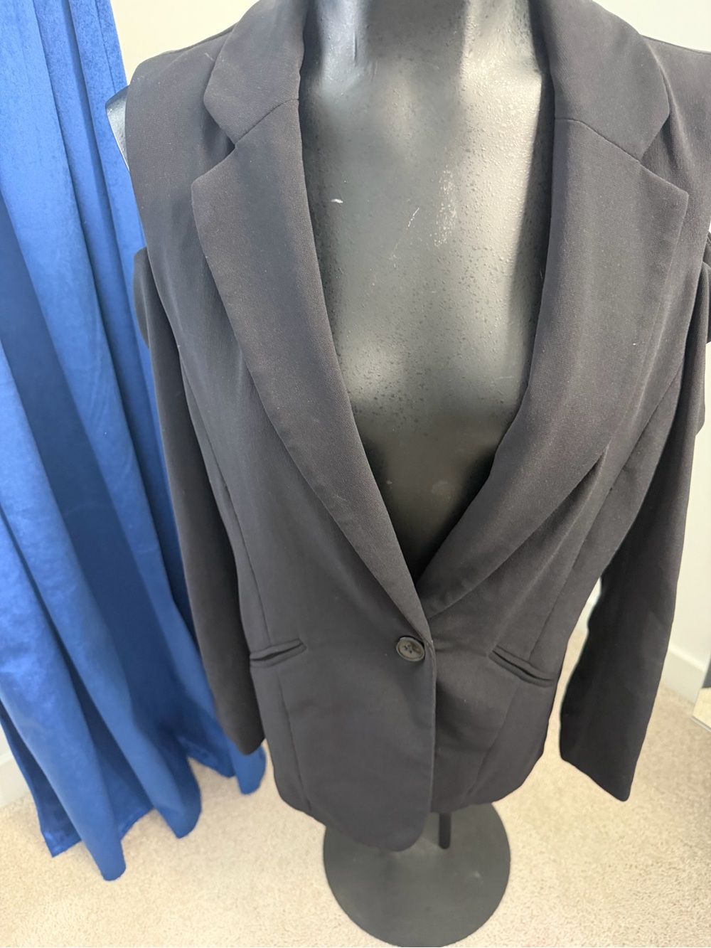 Boston Proper Black Single-Button Women's Blazer